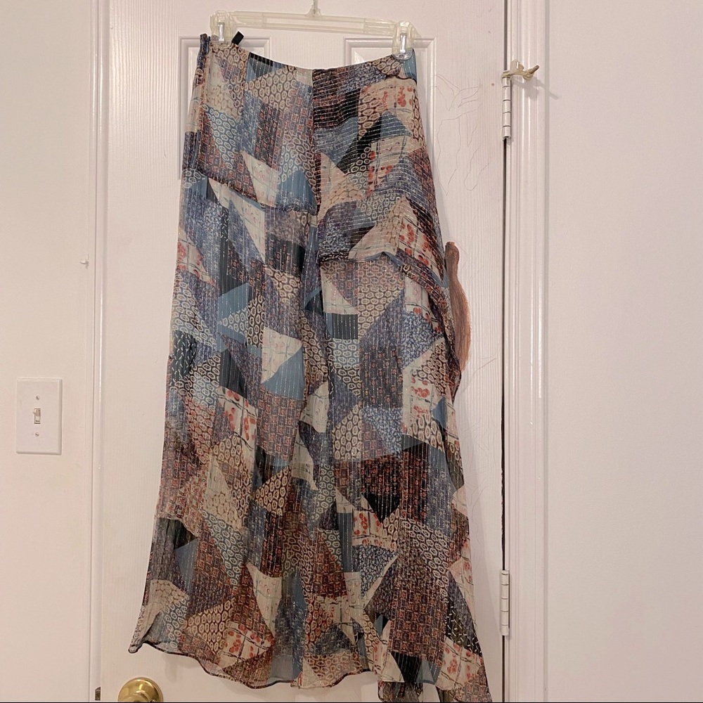 Bcbgmaxazria silk maxi skirt